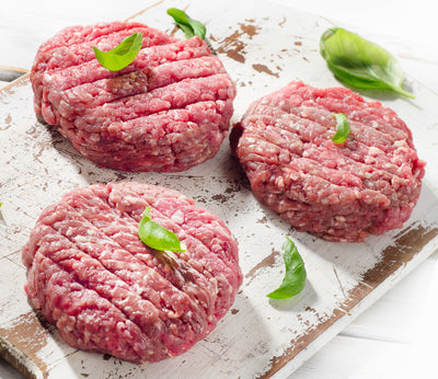 Hamburger Patties made with All Natural Grassfed Beef from NJ